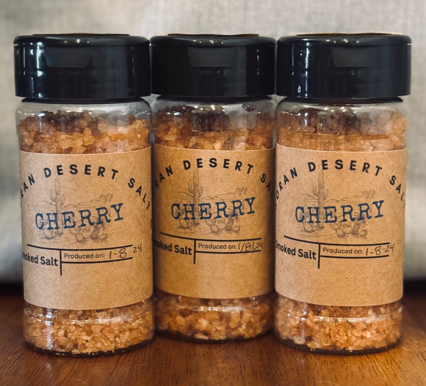 Cherry smoked salt